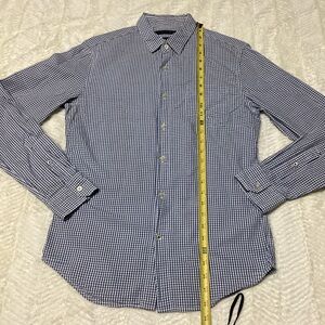 Beautiful Banana Republic Grant Fit Small Gingham Button Down Men’s Dress Shirt